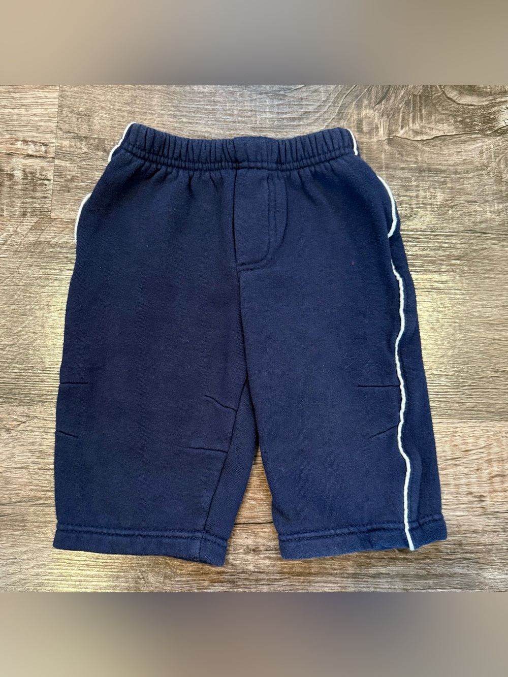 Baby Q Navy Blue Vintage Baby Boy Sweatpants 6/9 Months